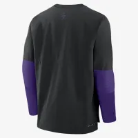 Colorado Rockies Authentic Collection Player чоловічі Nike Dri-FIT MLB Pullover світшот колір чорний
