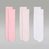 Nike Jordan Big дитячі Supersoft Cozy Crew шкарпетки (3 пар) Pink