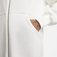 Nike Sportswear Phoenix Fleece женская оверсайз Long Full-Zip Толстовка с капюшоном цвет белый
