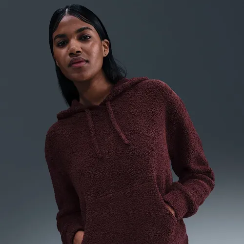 Nike Sportswear Phoenix Cozy Букле жіноча Loose Knit Толстовка з капюшоном колір червоний