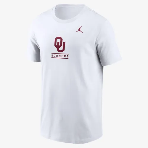 Nike Oklahoma Sooners Primetime Wordmark чоловічі Jordan College футболка колір білий