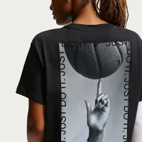 Nike женская Short-Sleeve баскетбольные футболка цвет черный