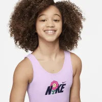 Nike Swim Big дитячі (Girls') U-Back One-Piece Swimsuit колір фіолетовий