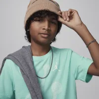 Nike Jordan Big дитячі Gradient Stacked Jumpman футболка колір зелений