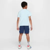 Nike Sportswear Little детские Pocket футболка and French Terry шорты набор синий