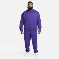 Nike Solo Swoosh чоловічі Fleece Crew колір фіолетовий