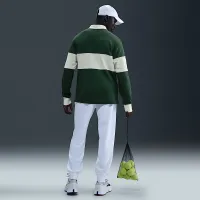 NikeCourt Heritage мужские Tennis Long-Sleeve Polo цвет зеленый
