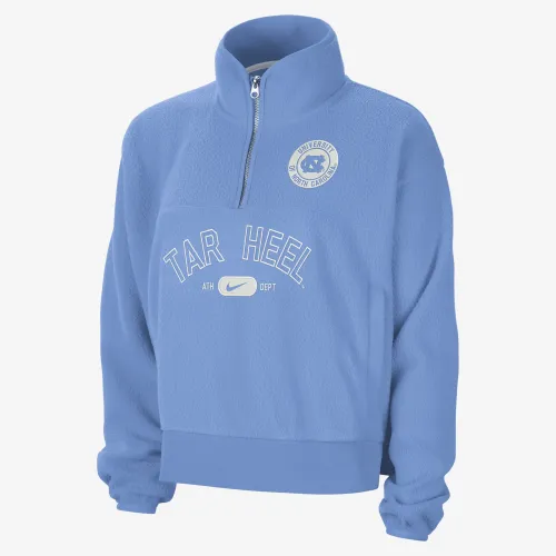 UNC Fly женская Nike College 1/4-Zip Куртка синий