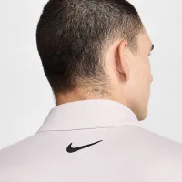 Nike Tour чоловічі Dri-FIT Heatheколір червоний для гольфу Polo колір фіолетовий