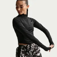 Nike Tempo женская Dri-FIT Fitted 1/2-Zip Running Top цвет черный