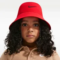 Nike Little дитячі Bucket Hat колір червоний