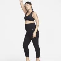 Nike Zenvy (M) жіноча Gentle-Support З високою талією 7/8 лосіни з кишенями(Maternity) колір чорний