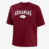 Arkansas жіноча Nike College Boxy футболка колір червоний