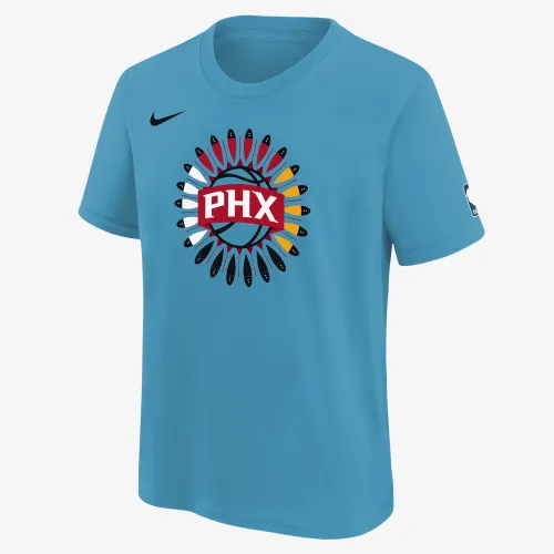 Nike Phoenix Suns City Edition Big дитячі (Boys') NBA Logo T-Shirt блакитний