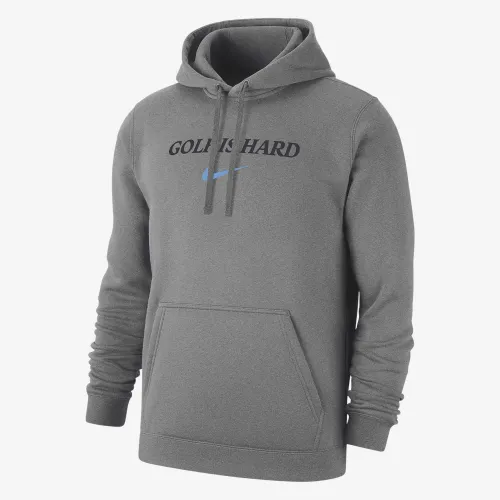 Nike Club Fleece мужские для гольфа Толстовка с капюшоном цвет серый