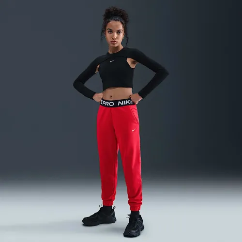 Nike Pro Fleece Big детские (Girls') Dri-FIT Joggers цвет красный