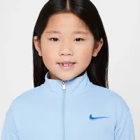 Nike Game, Swoosh, Match! Little детские Quarter-Zip Ribbed Top and лосины набор синий