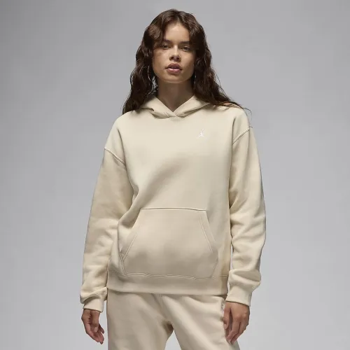 Nike Jordan Brooklyn Fleece жіноча Pullover Толстовка з капюшоном колір коричневий