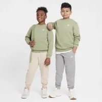 Nike Sportswear Club Fleece Big детские свитшот (Extended Size) цвет зеленый