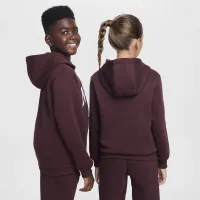 Nike Sportswear Club Fleece Big дитячі Толстовка з капюшоном колір червоний