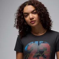 Nike Jordan Essential женская Slim футболка цвет черный