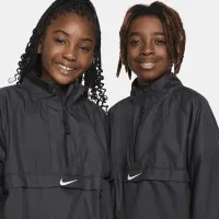 Nike Big детские (для мальчиков) Repel Long-Sleeve 1/2-Zip Куртка цвет черный