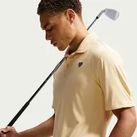Nike Par мужские Dri-FIT для гольфа Polo Yellow