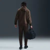 Nike Primary Fleece мужские Dri-FIT UV Pullover Performance Толстовка с капюшоном цвет коричневый