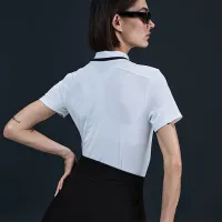 Nike Tour женская Dri-FIT Short-Sleeve для гольфа Polo цвет белый
