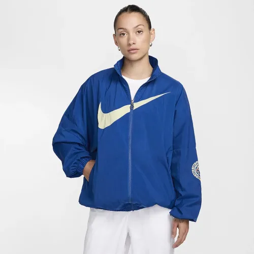 Club Америка Essential жіноча Nike Soccer Woven Куртка блакитний