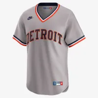 Detroit Tigers Cooperstown чоловічі Nike Dri-FIT ADV MLB Limited Jersey колір сірий