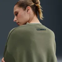Nike Sportswear Phoenix Fleece женская оверсайз Crew-Neck свитшот цвет зеленый