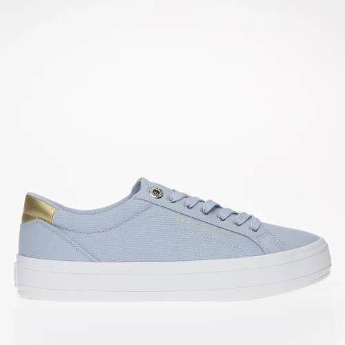 Кроссовки Tommy Hilfiger Essential Vulc Canvas FW0FW07682-C1O - Голубые