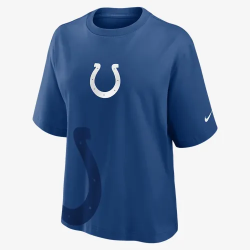Indianapolis Colts Boxy жіноча Nike NFL футболка блакитний