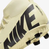 Nike Jr. Mercurial Superfly 9 Club Little/Big дитячі Multi-Ground High-Top футбольні бутси Yellow