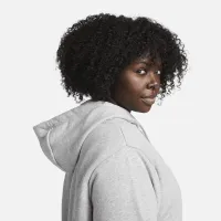 Nike Sportswear Club Fleece женская Pullover Толстовка с капюшоном (большие размеры) цвет серый