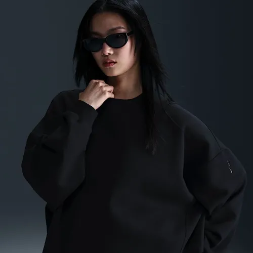 Nike 24.7 ImpossiblySoft жіноча Dri-FIT оверсайз Crew-Neck Top колір чорний