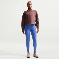 Nike Universa жіноча З високою талією 7/8 лосіни with No Front Seam блакитний