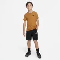 Nike Sportswear Big детские футболка цвет коричневый