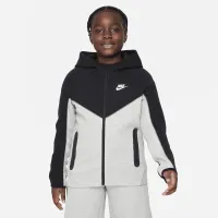 Nike Sportswear Tech Fleece Big дитячі (для хлопчиків) Full-Zip Толстовка з капюшоном (Extended Size) колір сірий
