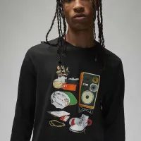 Nike Jordan Artist Series by Jacob Rochester мужские Long-Sleeve футболка цвет черный