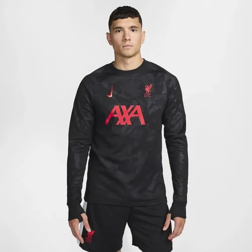 Liverpool FC Academy Pro Third мужские Nike Dri-FIT Soccer Long-Sleeve Top цвет черный