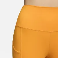 Nike One жіноча З високою талією 7/8 лосіни з кишенямиYellow