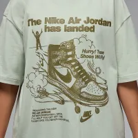 Nike Jordan женская оверсайз Graphic футболка цвет зеленый