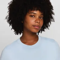 Nike (M) One жіноча Dri-FIT Slim-Fit Short-Sleeve Top (Maternity) блакитний
