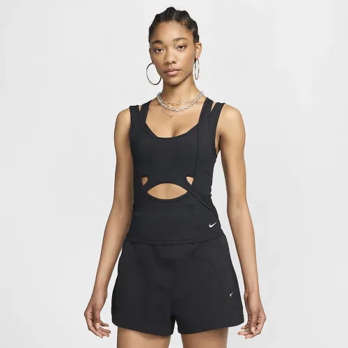 Nike Serena Williams Design Crew жіноча Cutout Tank Top колір чорний