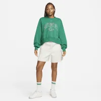 Nike Sportswear Phoenix Fleece жіноча Over-оверсайз Crew-Neck Graphic світшот колір зелений