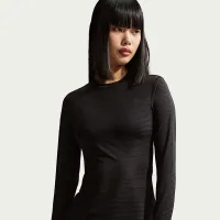 Nike Sportswear жіноча Tight Long-Sleeve Sheer Top колір чорний