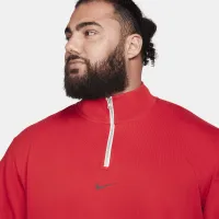 Nike Dri-FIT Standard Issue чоловічі 1/4-Zip Short-Sleeve баскетбольні Top колір червоний