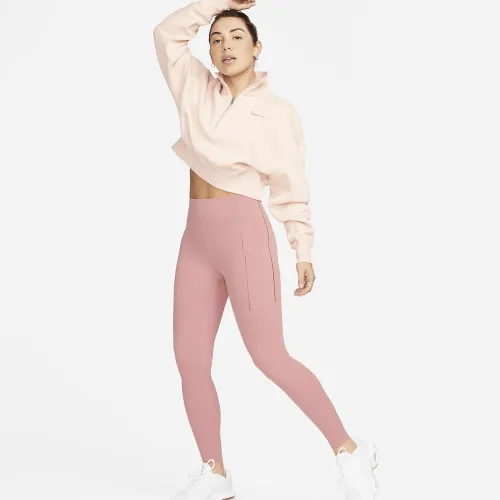 Nike Universa женская Medium-Support С высокой Талией 7/8 лосины с карманамиPink